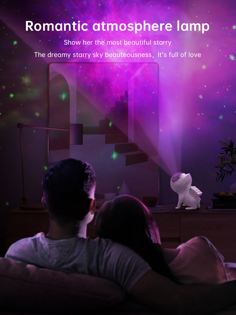 Space Dog Starry Sky Light