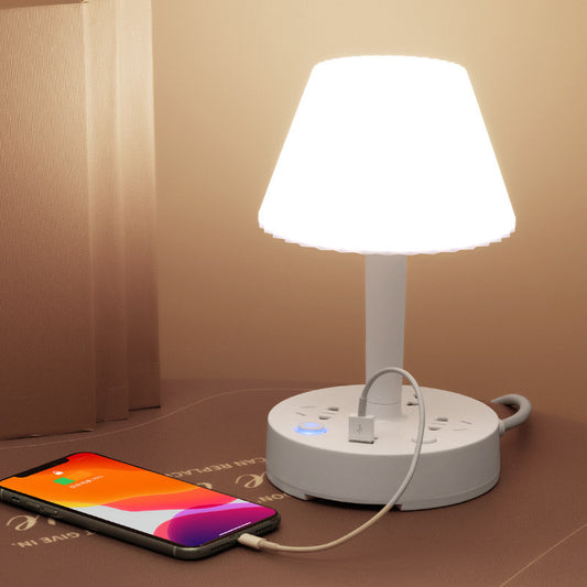 Creative Multi-function Conversion Socket Desk Lamp USB Patch Board