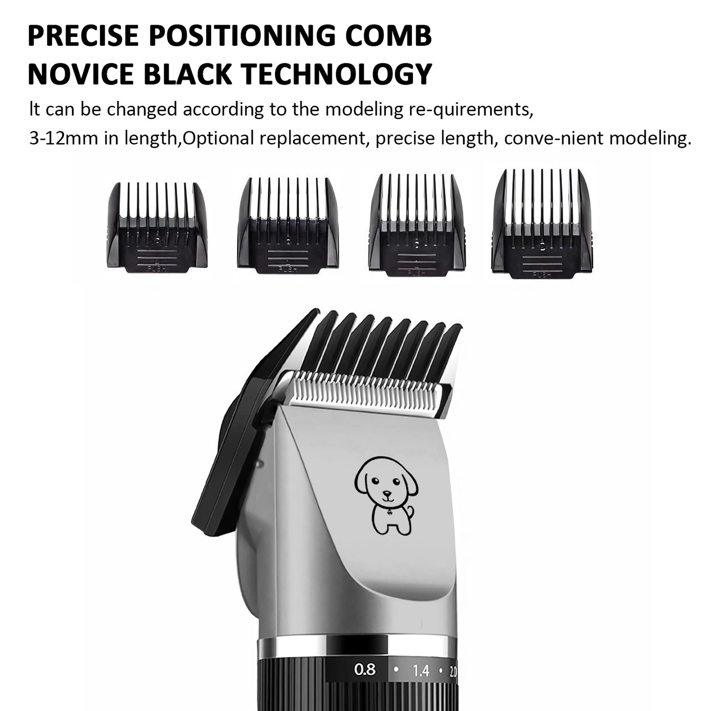 Electric Dog Cat Grooming Kit Pet Hair Shaver Trimmer Cordless Scissors Clipper