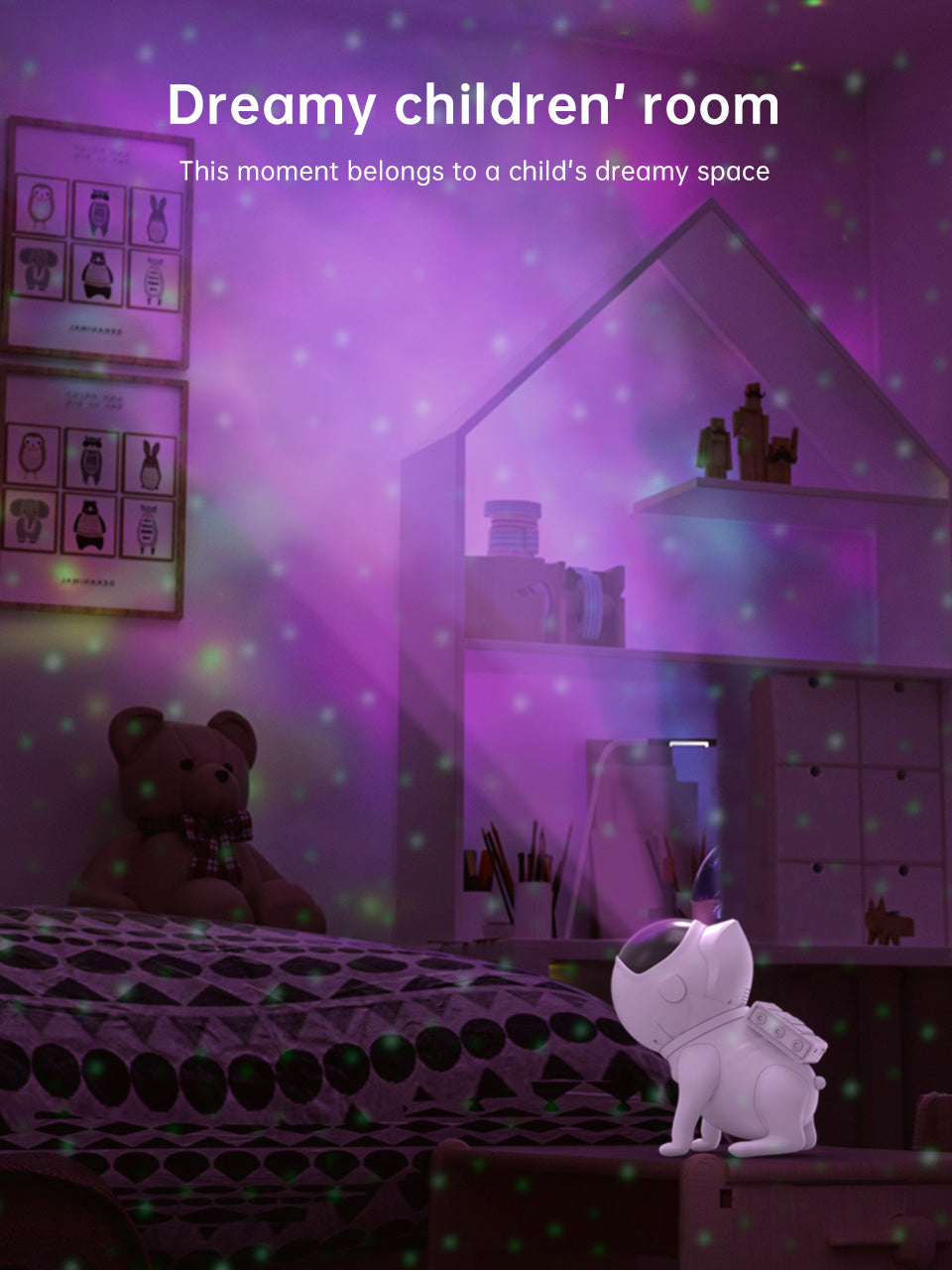 Space Dog Starry Sky Light