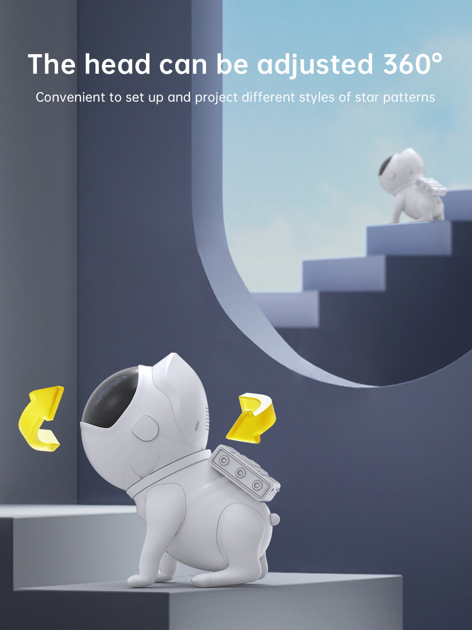 Space Dog Starry Sky Light